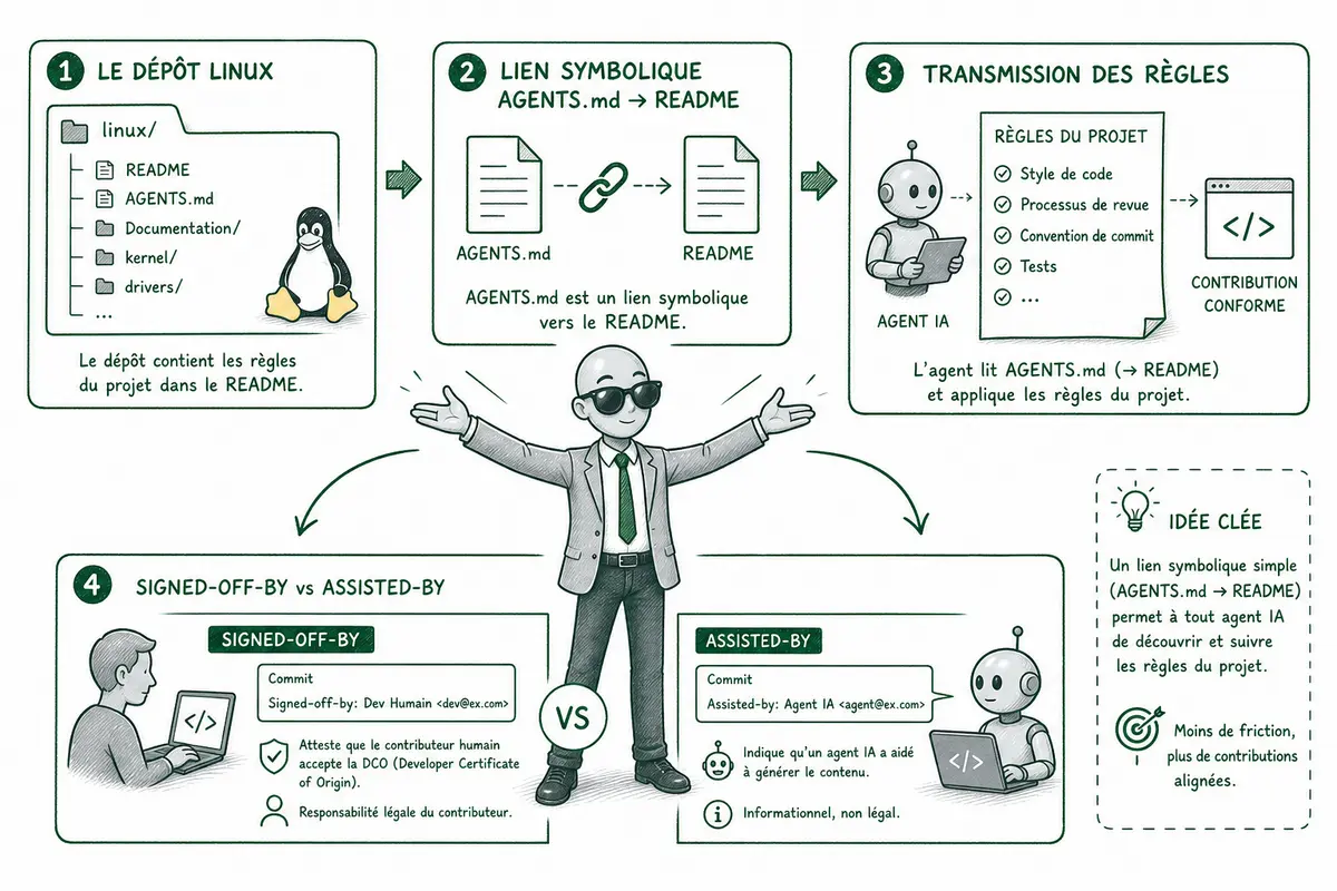 Pourquoi le noyau Linux débat-il d’AGENTS.md ?